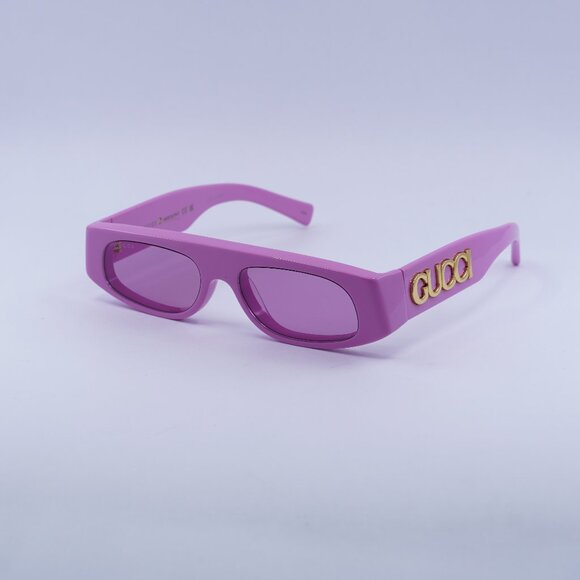 Gucci GG1771S 008 Sunglasses Pink Geometric Frame, Pink Lenses - Picture 1 of 10